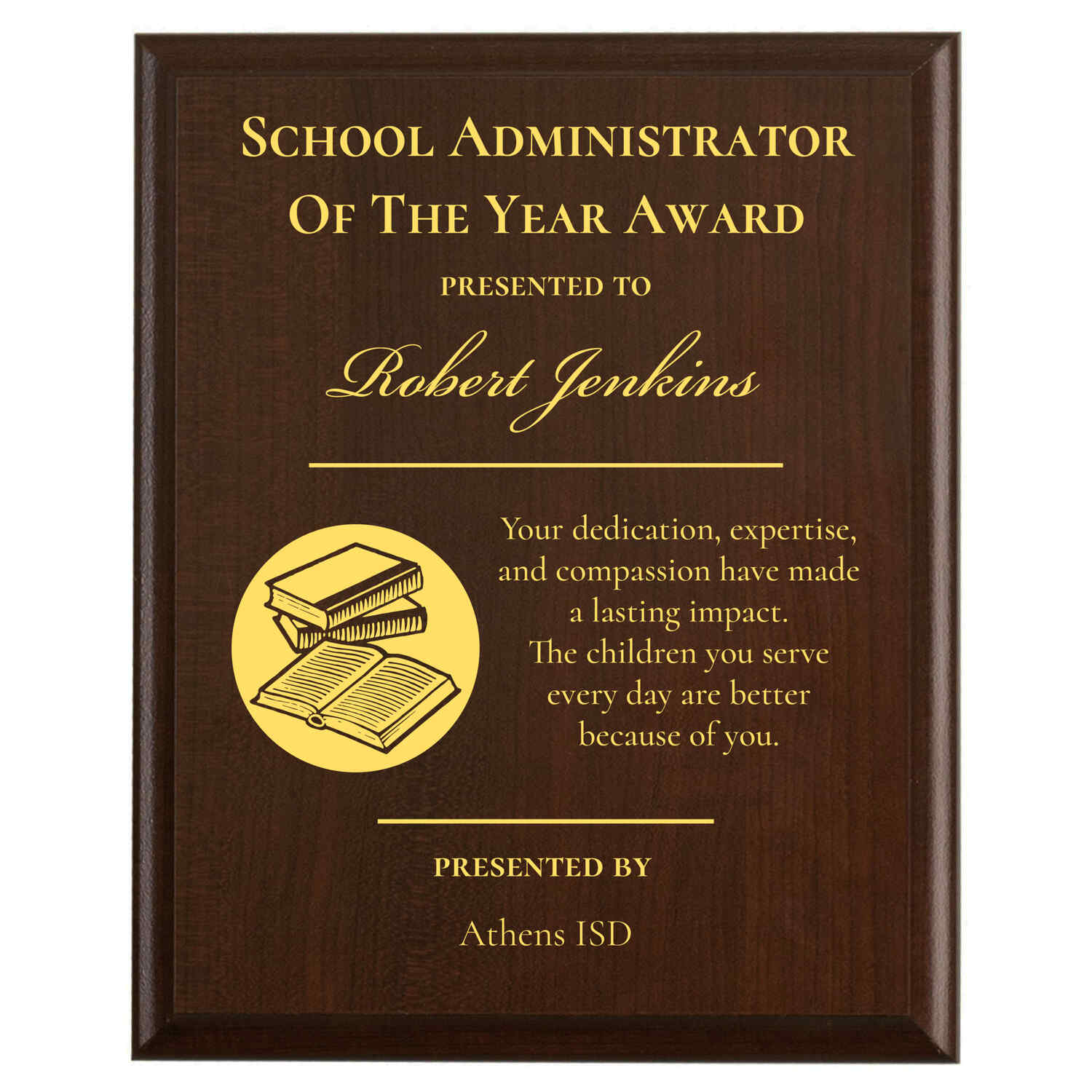 Athens ISD award example 5