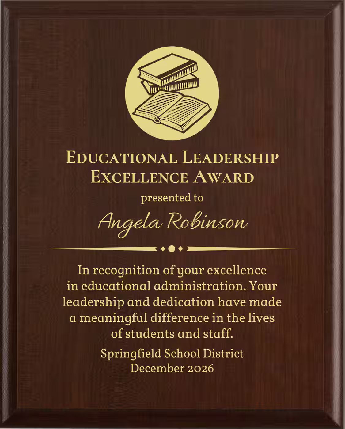 Best Education Administrator Award