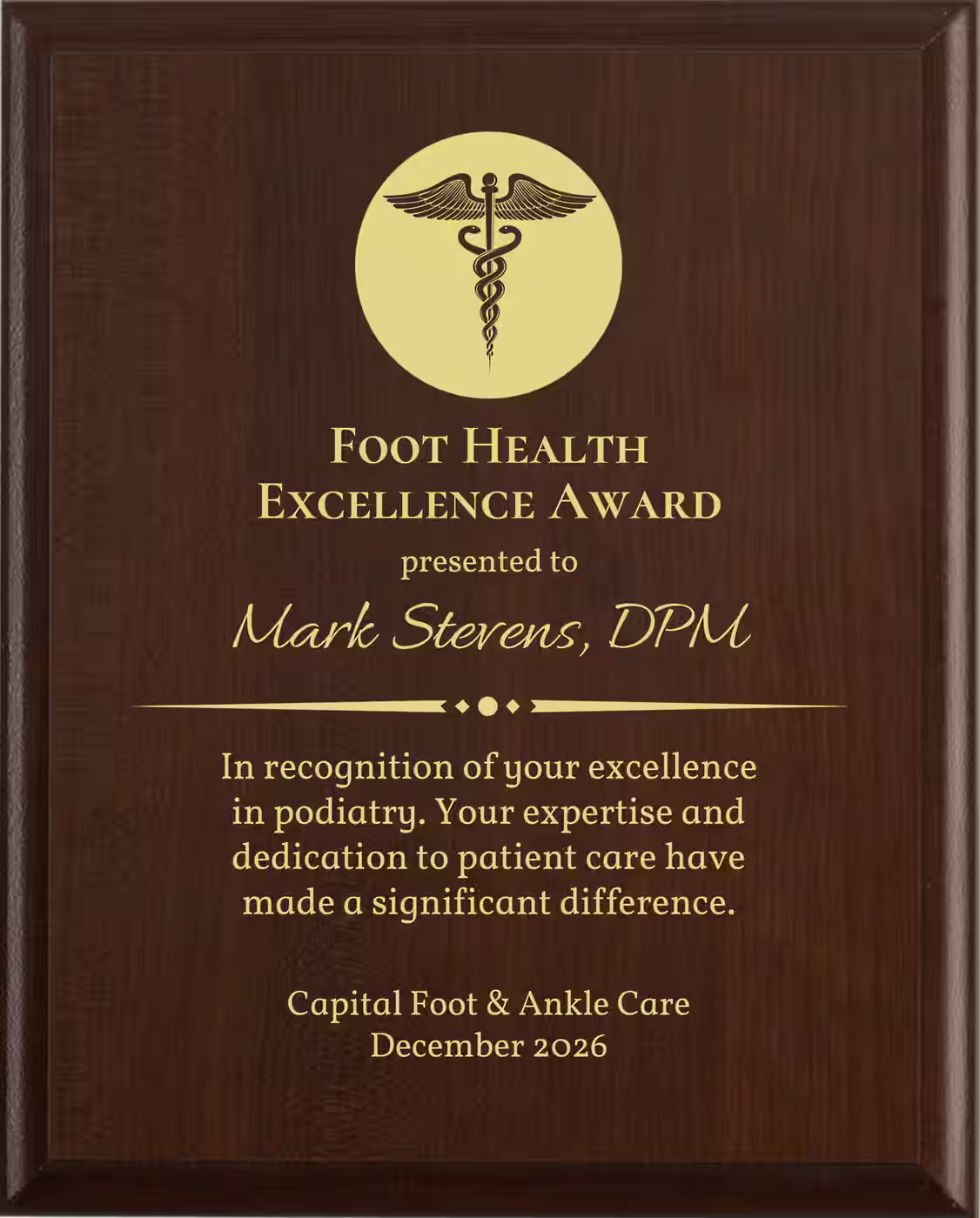 Best Podiatrist Award