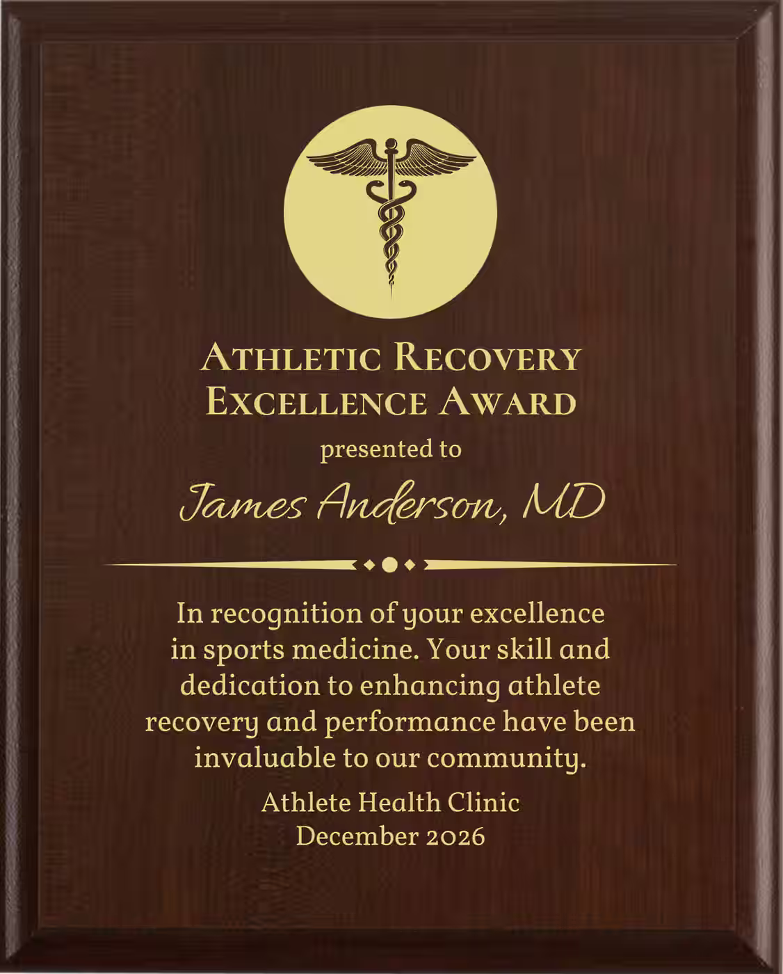 Best Sports Medicine Award