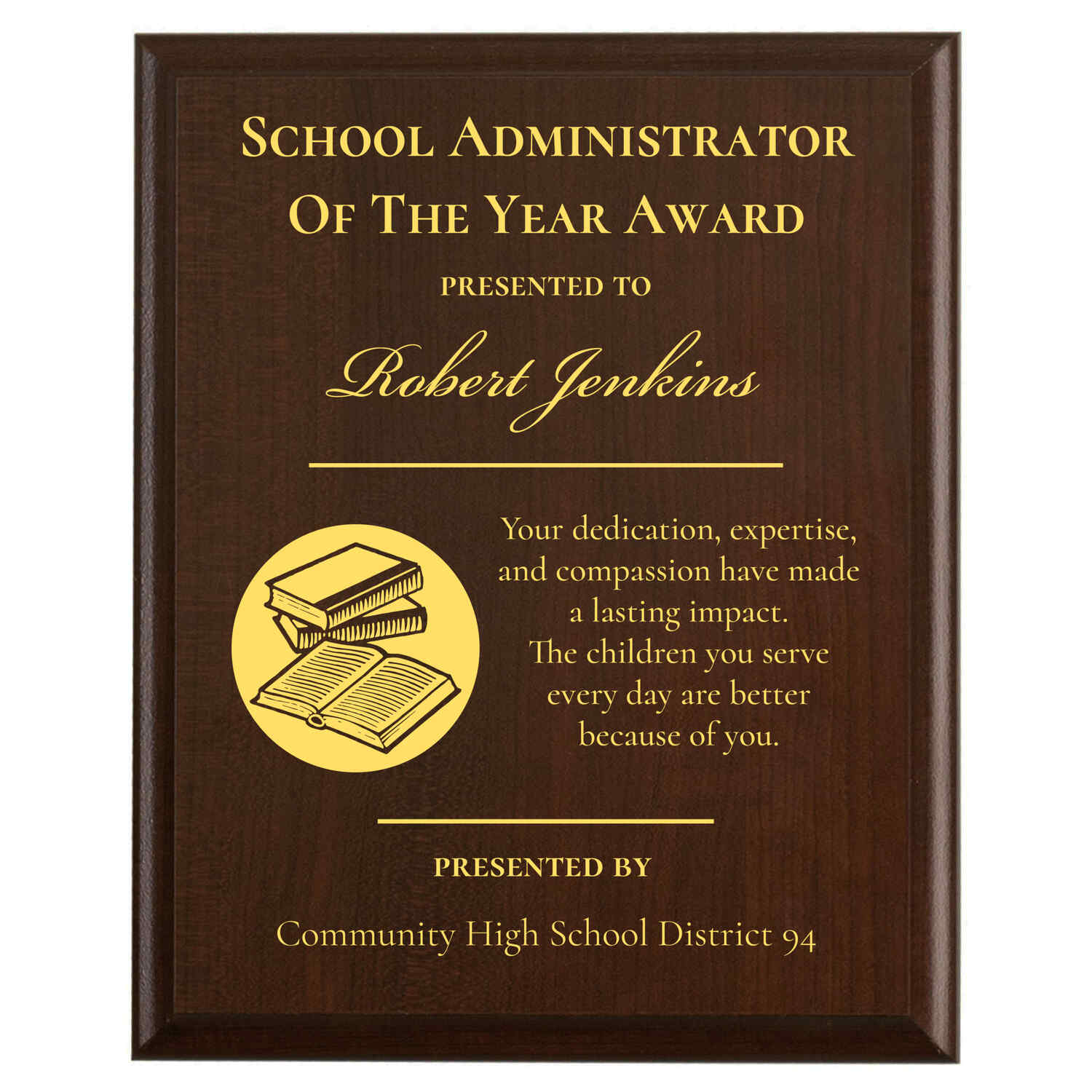 Community High School District 94 award example 5
