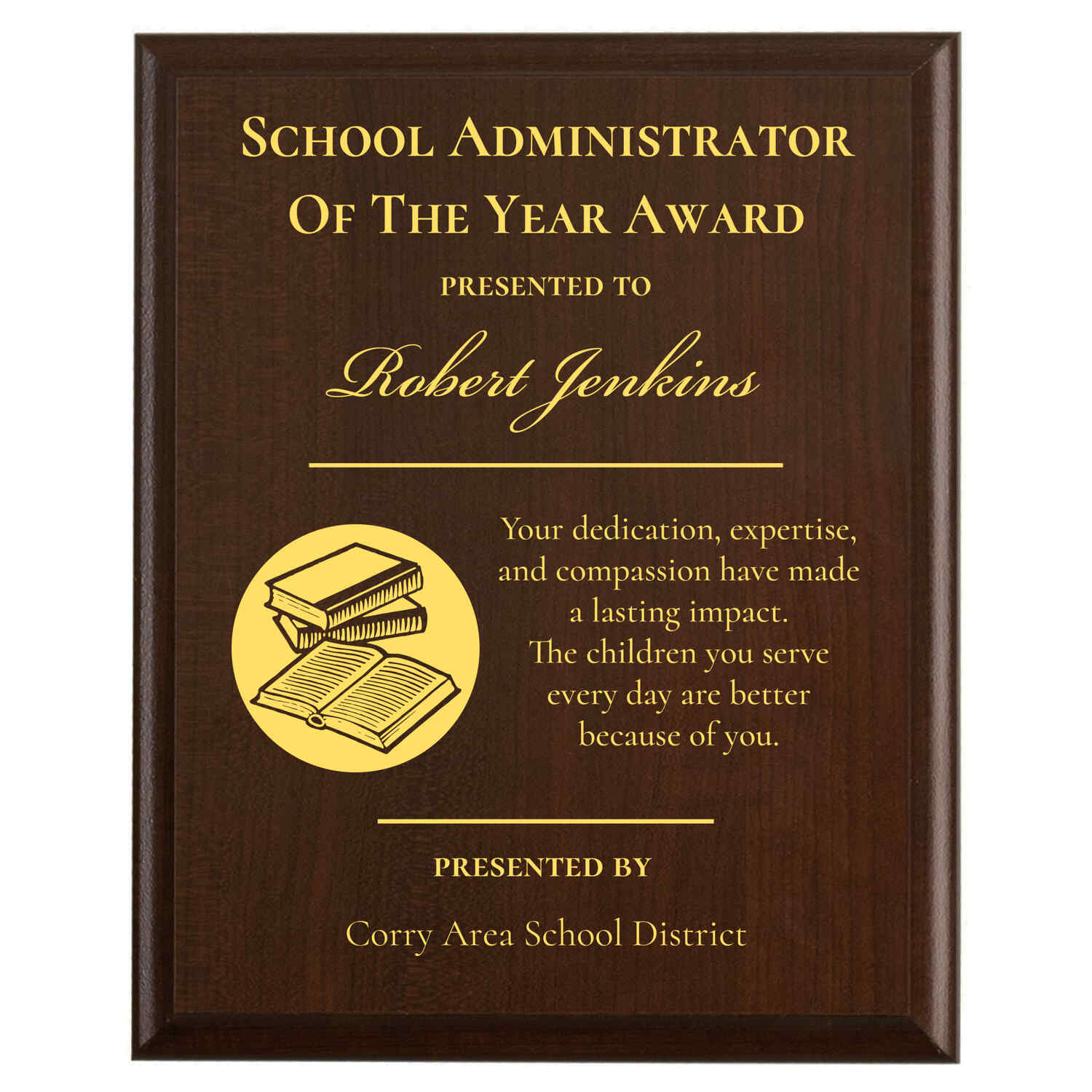 Corry Area School District award example 5