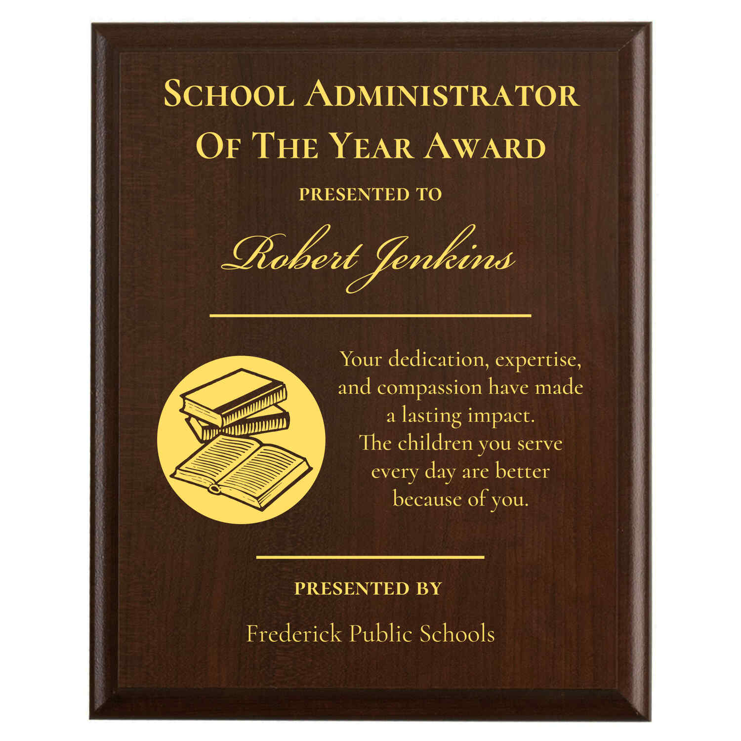 Frederick Public Schools award example 5