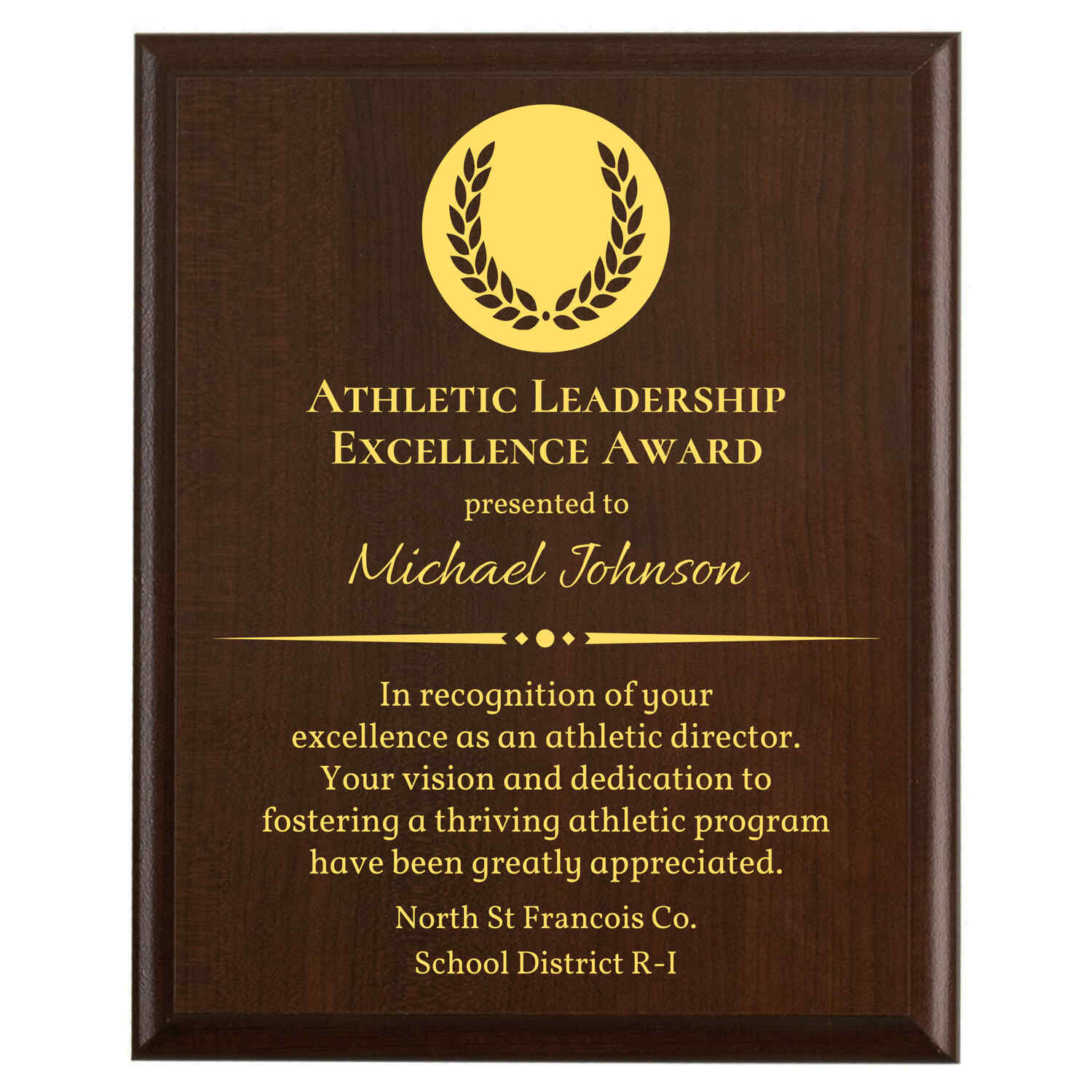 North St Francois Co. School District R-I award example 6