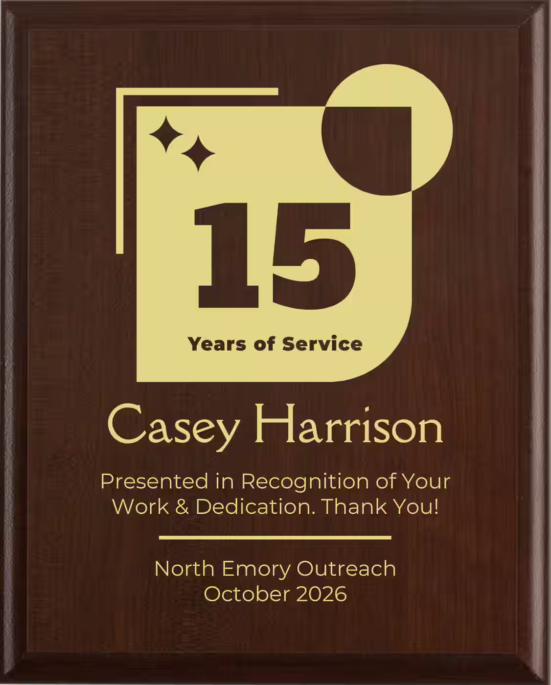 Avante - Years of Service Award