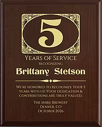 Shire - Years of Service Award