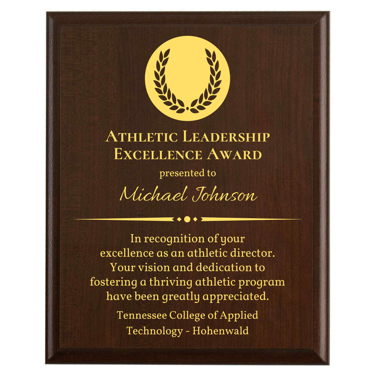 Tennessee College of Applied Technology - Hohenwald award example 6
