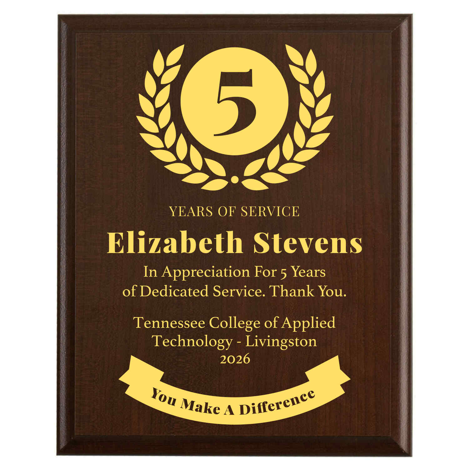 Tennessee College of Applied Technology - Livingston award example 1