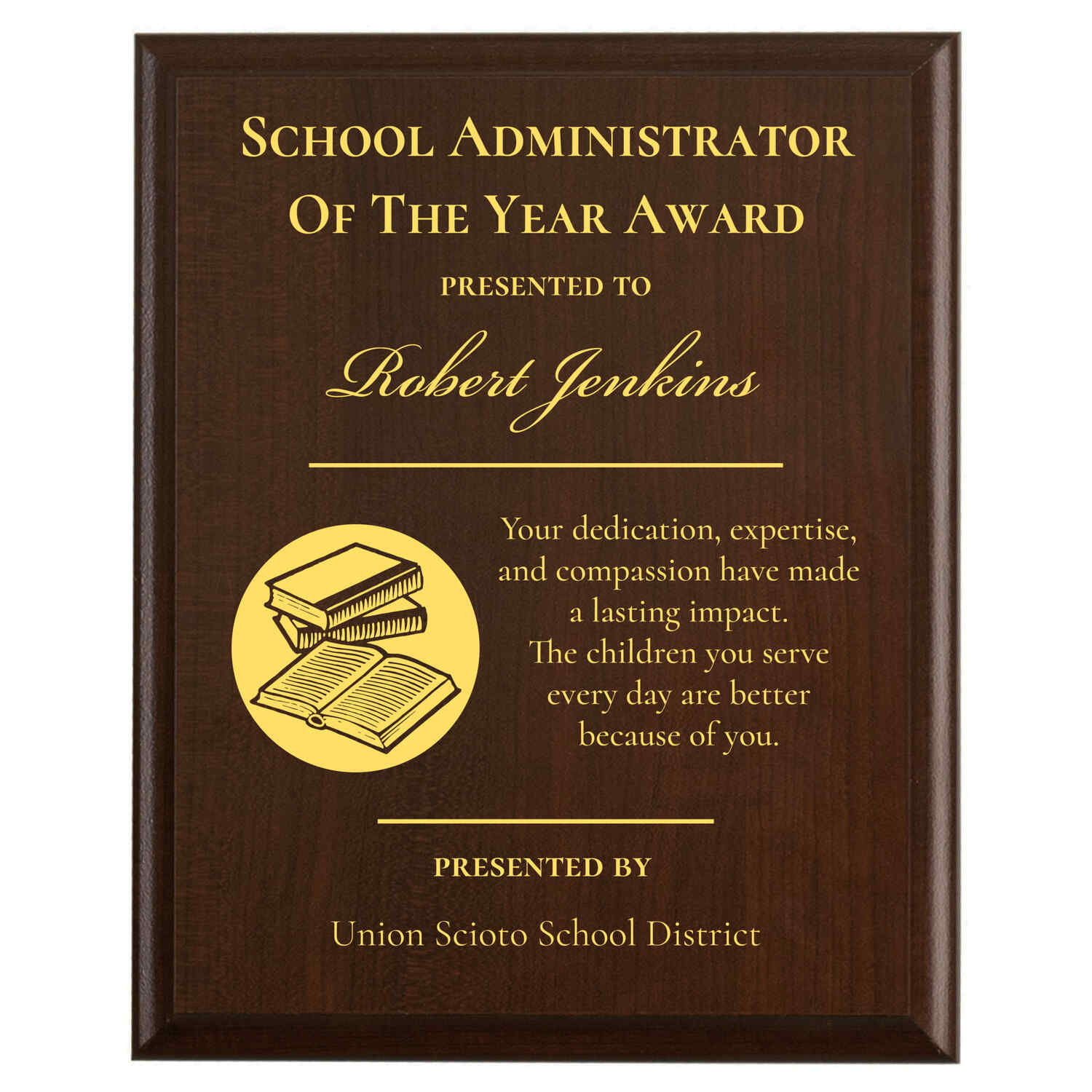 Union Scioto School District award example 5