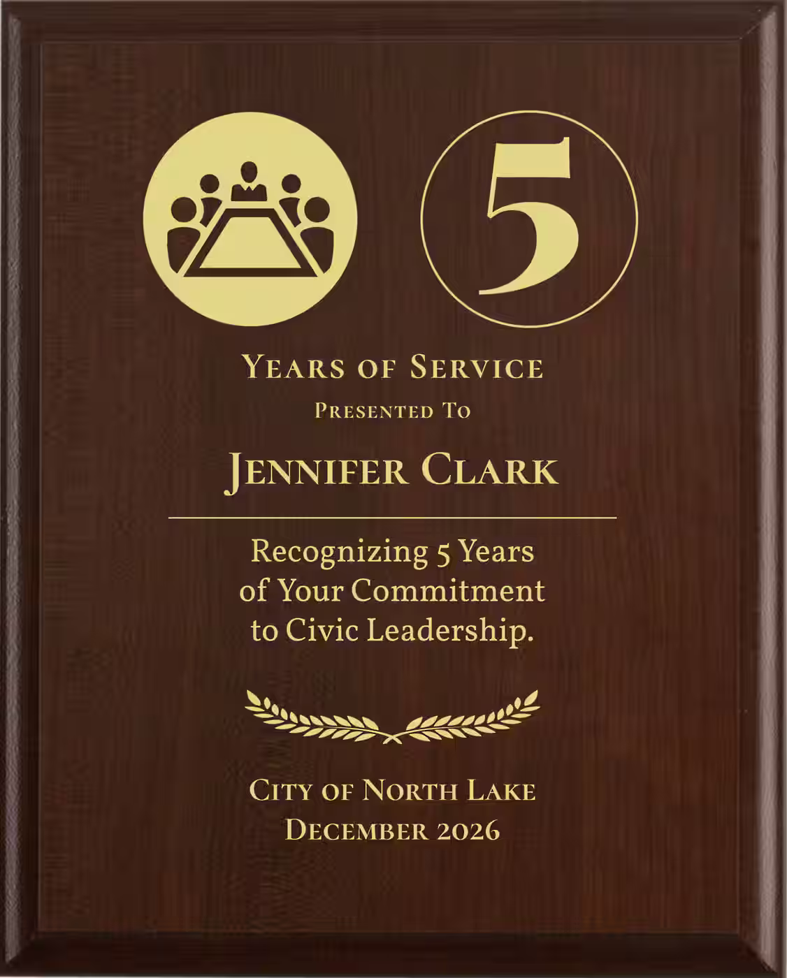 Mayor Years of Service Award